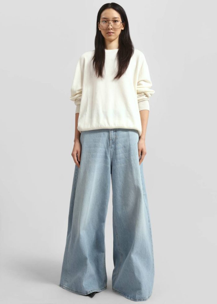 The Frankie Shop Blue Haikure Big Bethany Jeans - Paradise Wash Women Bottoms
