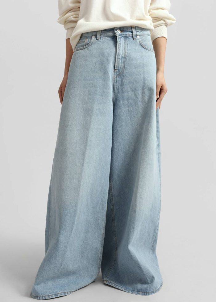 The Frankie Shop Blue Haikure Big Bethany Jeans - Paradise Wash Women Bottoms