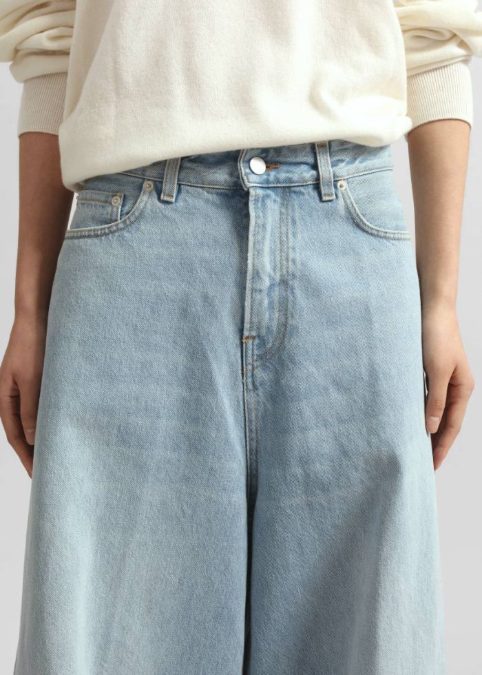 The Frankie Shop Blue Haikure Big Bethany Jeans - Paradise Wash Women Bottoms
