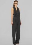 The Frankie Shop Bottoms Christopher Esber Redux Twill Trousers - Speckled Black Grey Women