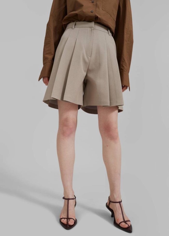 The Frankie Shop Bottoms Women Beige Eline Shorts - Beige
