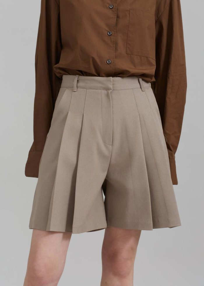 The Frankie Shop Bottoms Women Beige Eline Shorts - Beige