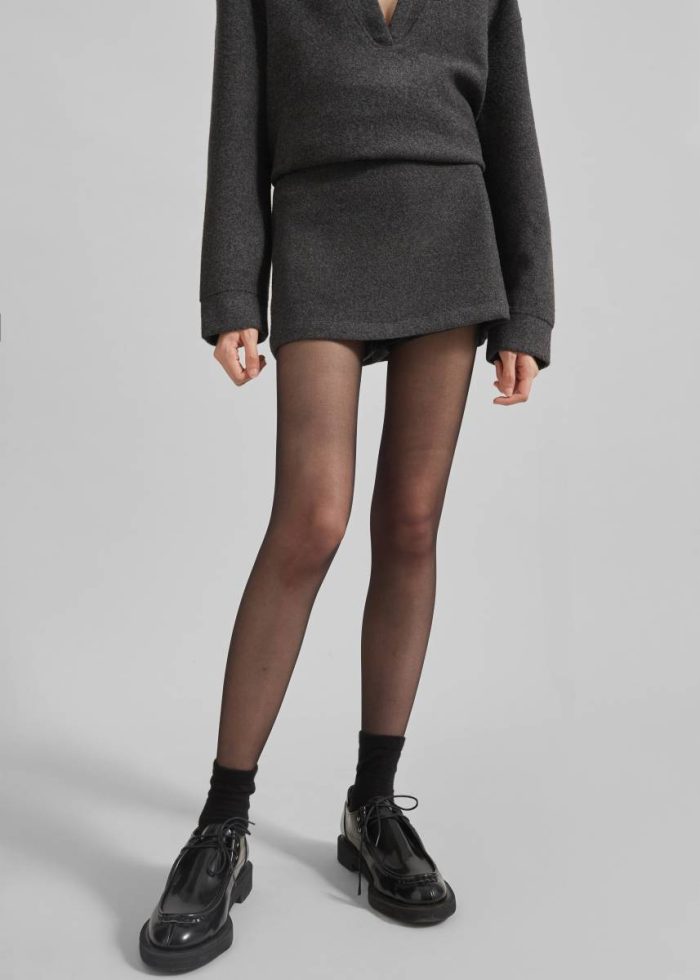 The Frankie Shop Bottoms Women Grey Belsay Skort - Charcoal