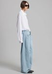The Frankie Shop Bottoms Women Hayla Denim Pants - Light Wash Blue