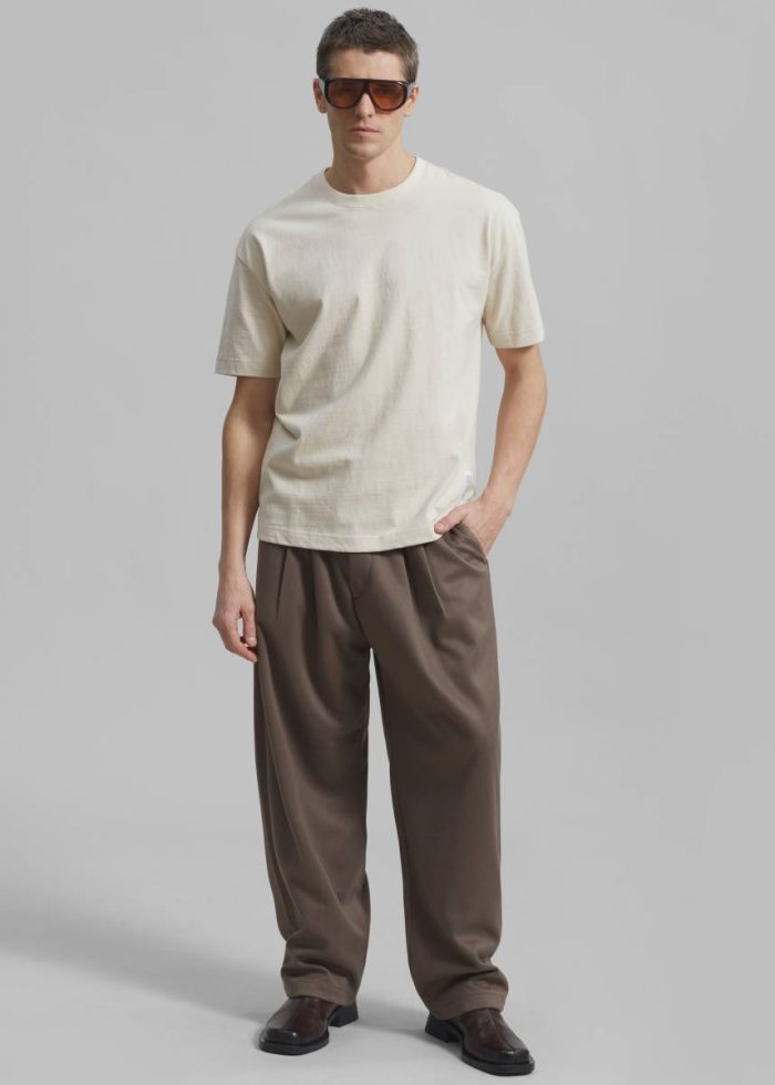 The Frankie Shop Brown Bottoms Theo Pants - Cocoa Men