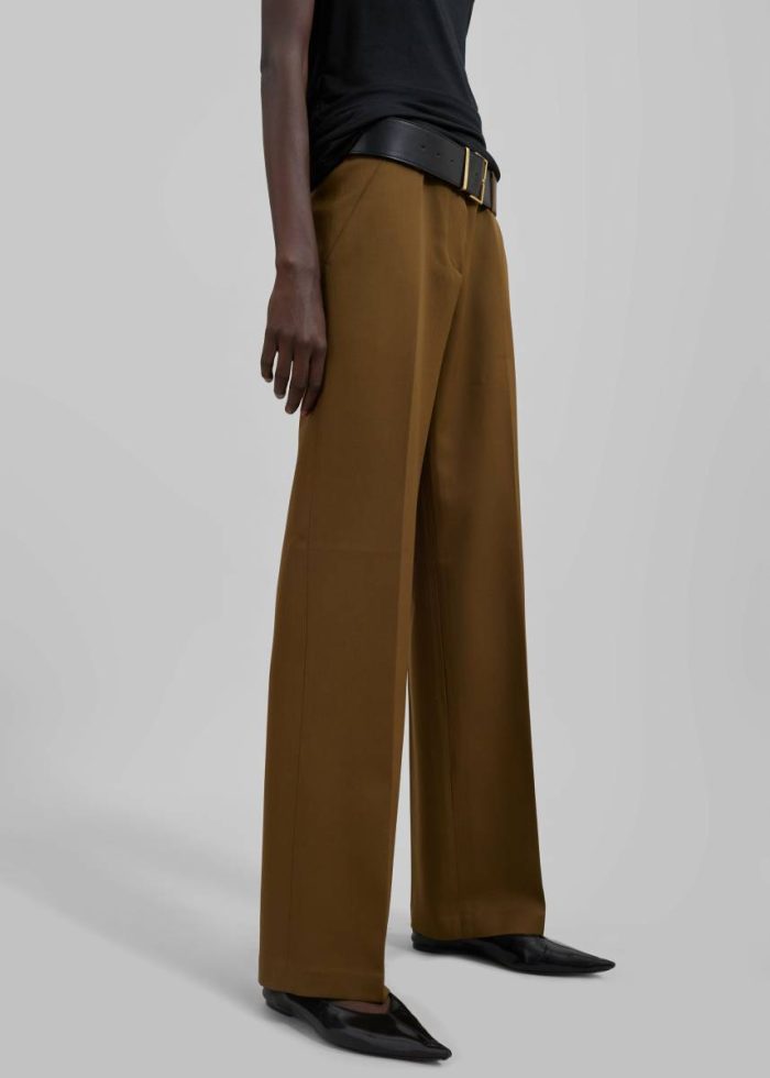 The Frankie Shop Darrell Trousers - Brown Bottoms Women Brown