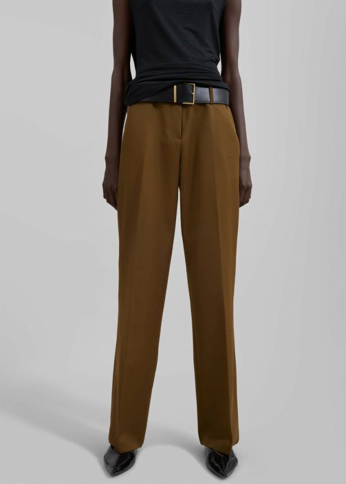 The Frankie Shop Darrell Trousers - Brown Bottoms Women Brown