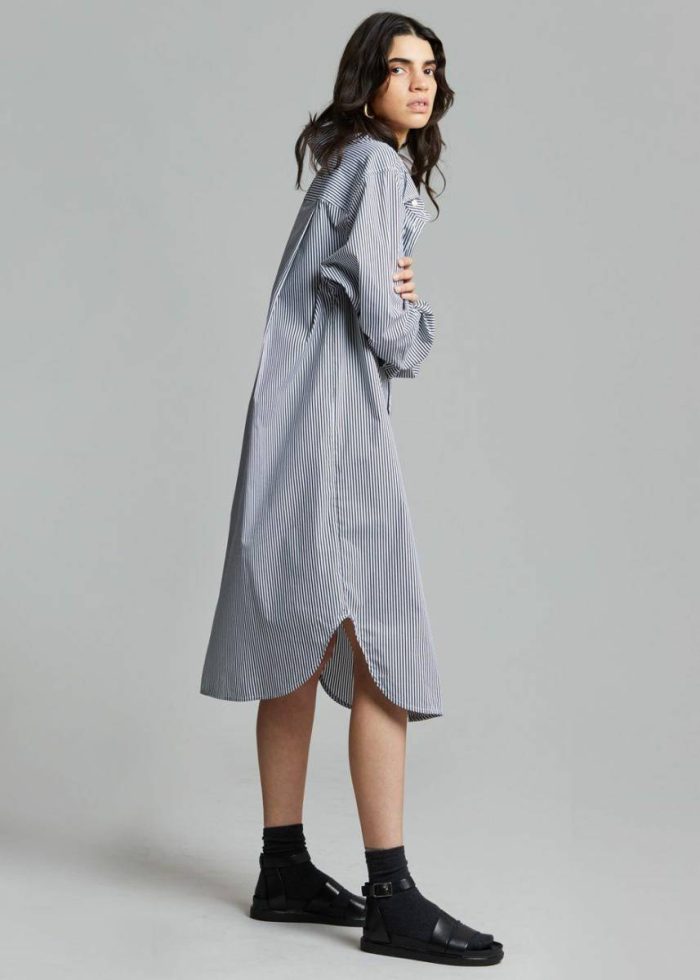 The Frankie Shop Dresses Multi Women Talia Shirt Dress - Black/White Stripe