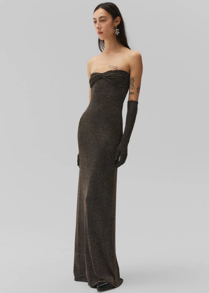 The Frankie Shop Dresses Women Black Beaufille Anise Dress - Black/Gold