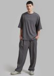 The Frankie Shop Eliott Crinkle Pants - Charcoal Bottoms Grey Men