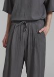 The Frankie Shop Eliott Crinkle Pants - Charcoal Bottoms Grey Men