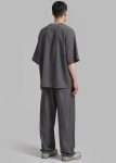 The Frankie Shop Eliott Crinkle Pants - Charcoal Bottoms Grey Men