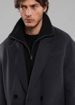 The Frankie Shop Grey Harry Wool Blazer - Dark Grey Outerwear Men