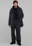 The Frankie Shop Grey Harry Wool Blazer - Dark Grey Outerwear Men