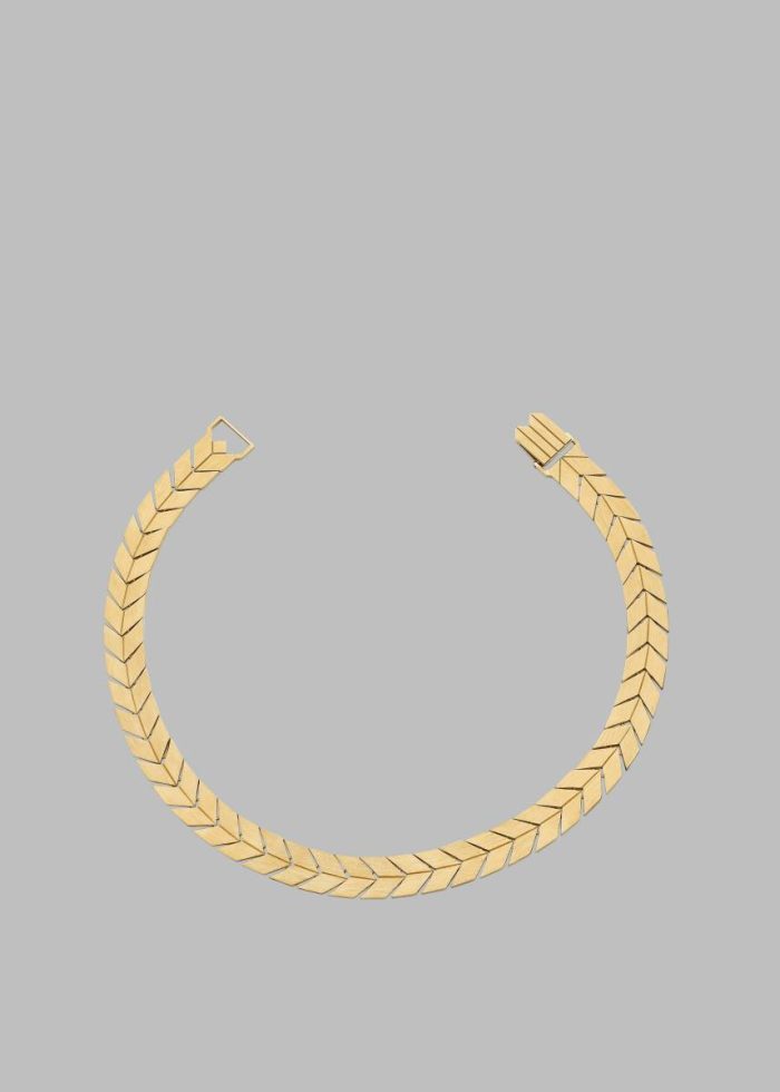 The Frankie Shop Jewelry Women Bevza Flat Spikelet Choker - Gold Gold