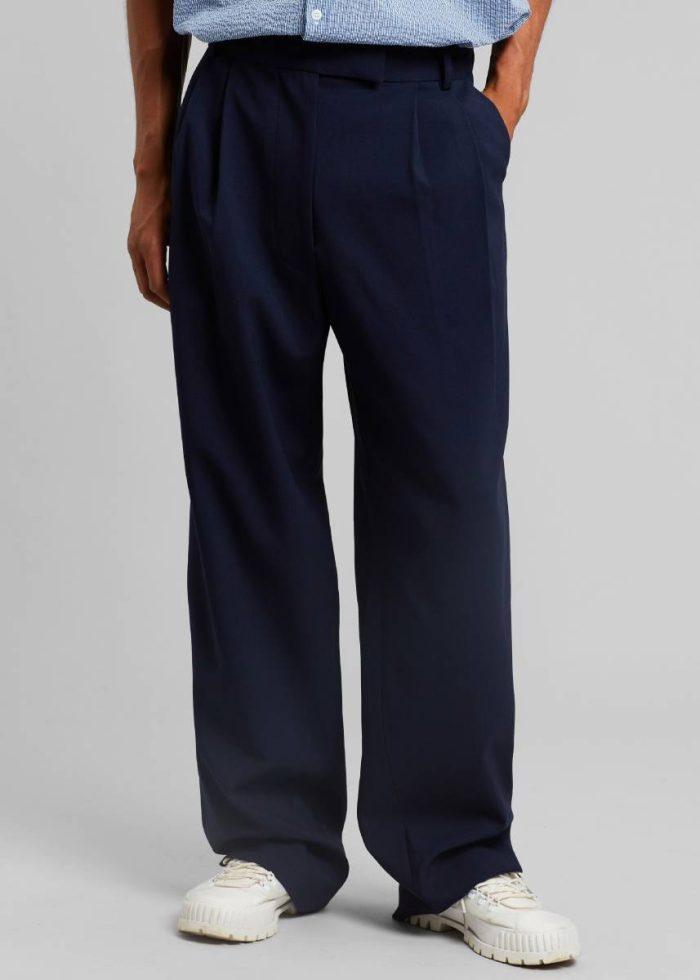 The Frankie Shop Men Bottoms Beo Suit Pants - Blue Blue