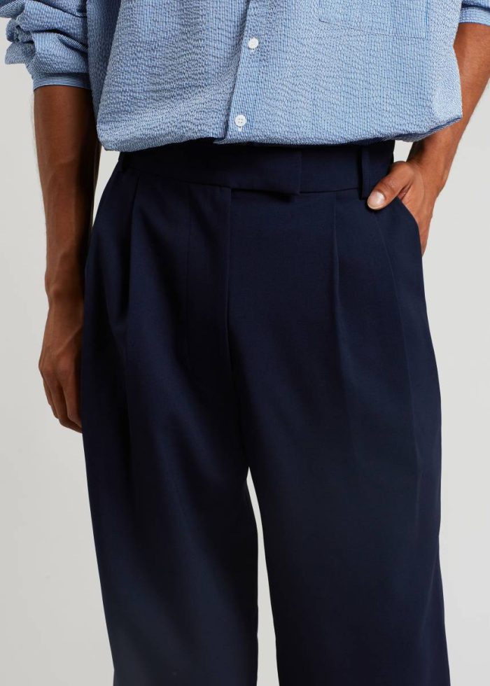 The Frankie Shop Men Bottoms Beo Suit Pants - Blue Blue