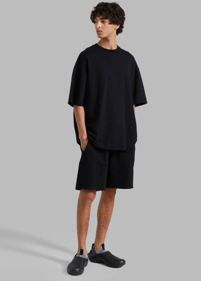 The Frankie Shop Men Bottoms Black Mason Sweatshorts - Black