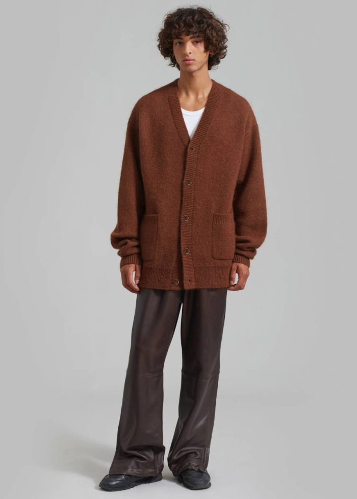The Frankie Shop Men Brown Knitwear Lucas Cardigan - Brown