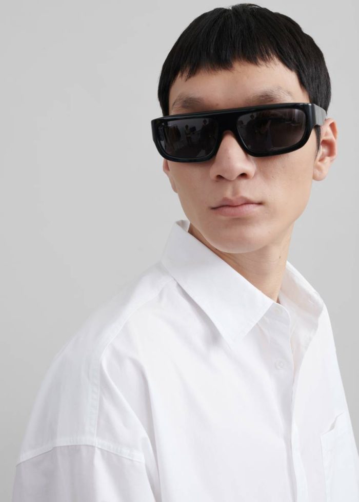 The Frankie Shop Men Matthias Oversized Shirt - White White Tops
