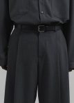 The Frankie Shop Milton Wool Blend Trousers - Dark Grey Grey Bottoms Men