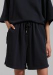 The Frankie Shop Newton Sweatshorts - Black Women Black Loungewear