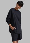 The Frankie Shop Newton Sweatshorts - Black Women Black Loungewear