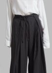 The Frankie Shop Noor Wide Pants - Grey Pinstripe Bottoms Women Grey