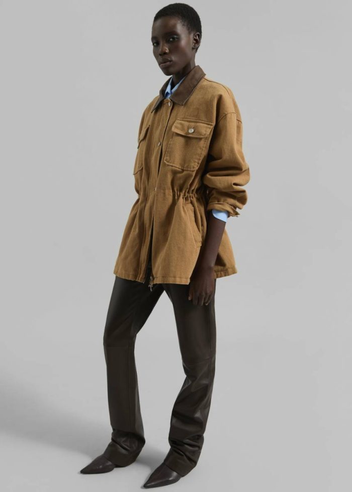 The Frankie Shop Outerwear Beige Coblen Barn Jacket - Camel Women