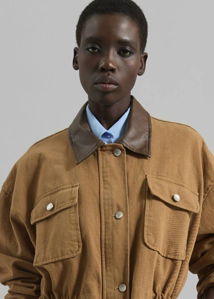 The Frankie Shop Outerwear Beige Coblen Barn Jacket - Camel Women