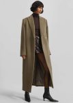 The Frankie Shop Outerwear Beige Melva Long Coat - Taupe Women