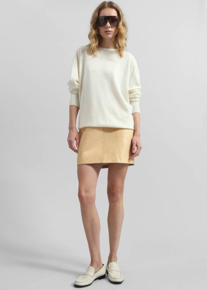 The Frankie Shop Samsøe Samsøe Salil Skirt - Dusty Yellow Yellow Bottoms Women