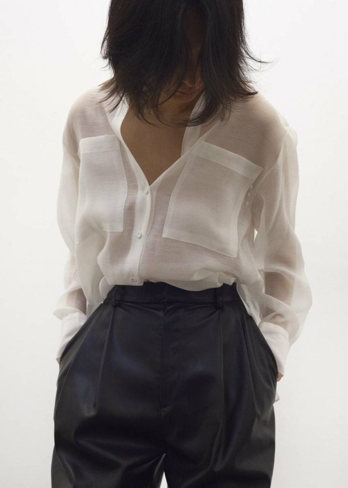 The Frankie Shop White Kier Blouse - Off White Women Tops