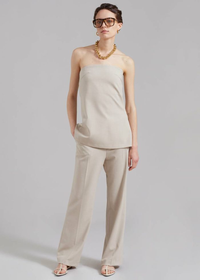 The Frankie Shop Women Bottoms Kit Trousers - Beige Beige