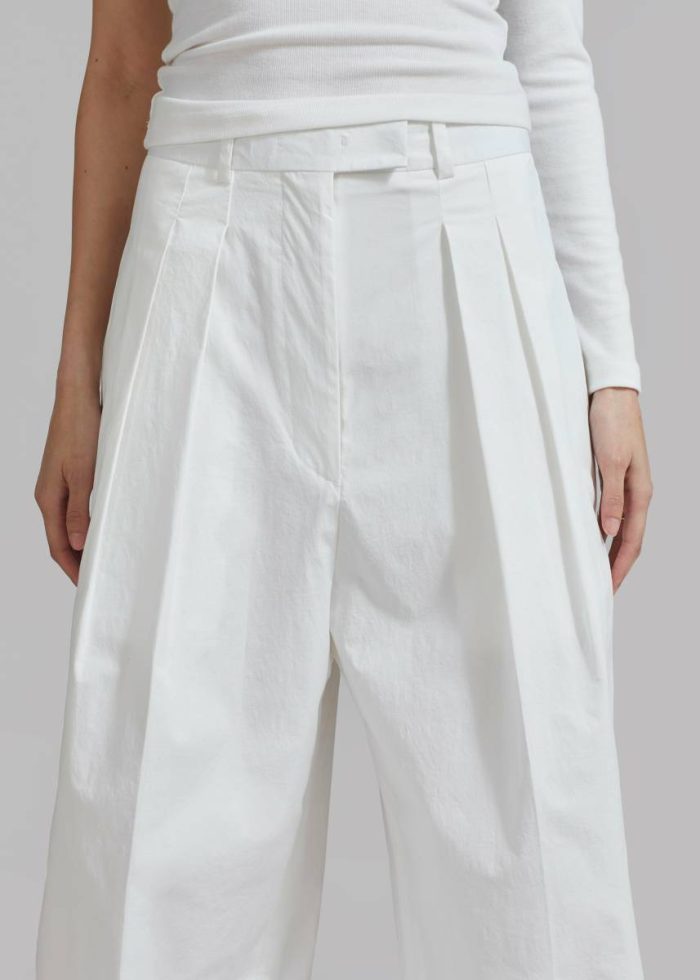 The Frankie Shop Women Bottoms White Jayden Wide Pants - White
