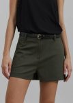 The Frankie Shop Women Bottoms Xandra Mini Shorts - Khaki Green