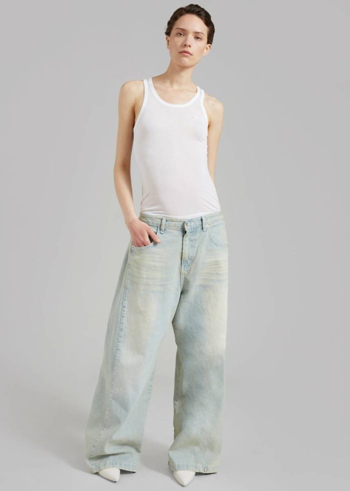 The Frankie Shop Women Bryony Jeans - Bleach Blue Bottoms