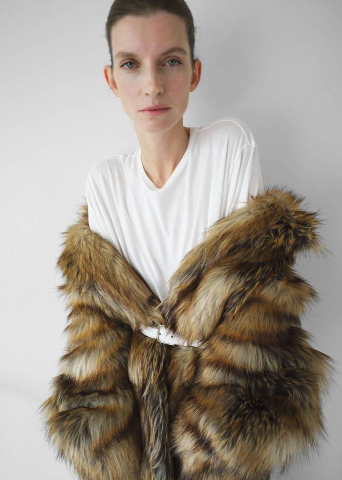 The Frankie Shop Women Rella Faux Fur Coat - Camel Brown Outerwear