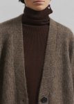 The Frankie Shop Women Ruhr Oversized Mohair Cardigan - Brown Brown Knitwear