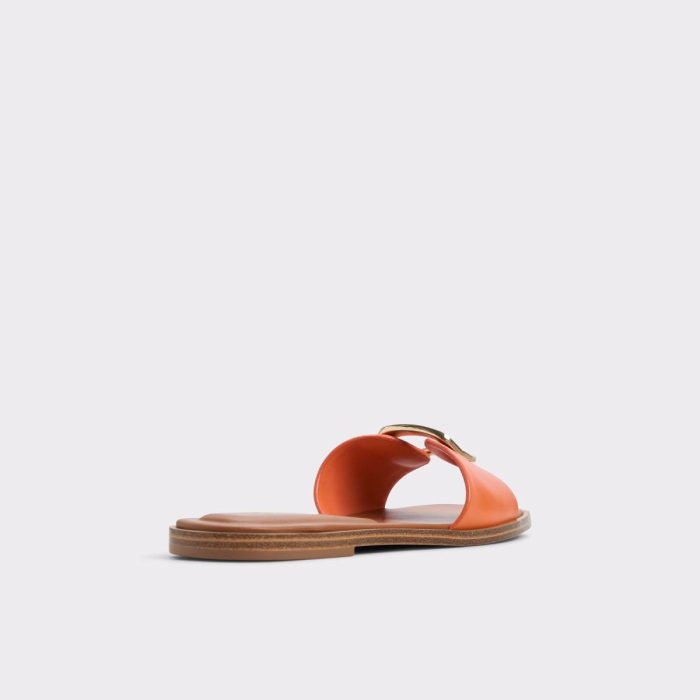 Tidella Medium Orange Women's Flat Sandals Sandals Medium Orange Women Aldo