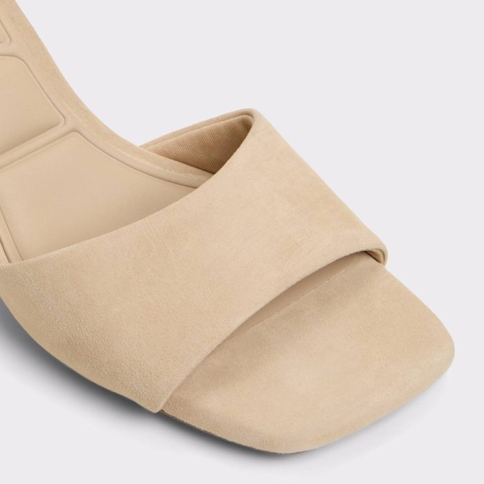 Tisha Beige Women's Heeled Mules Women Aldo Sandals Beige