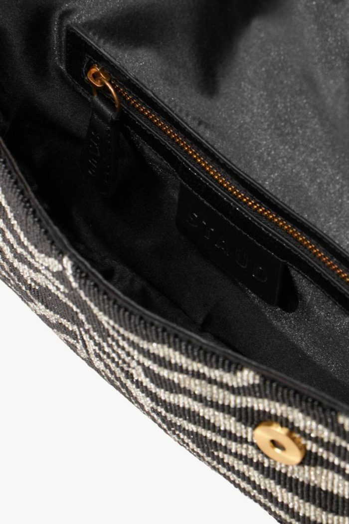 Tommy Beaded Bag | Black White Beaded/Novelty Women Staud