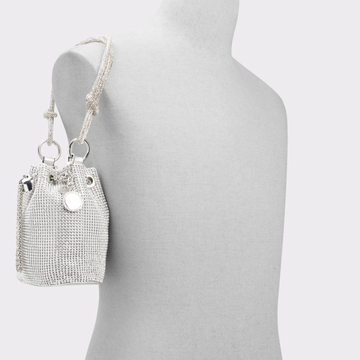 Top Handle Bags Aldo Marvelax Silver Women's Top Handle Bags Silver Women