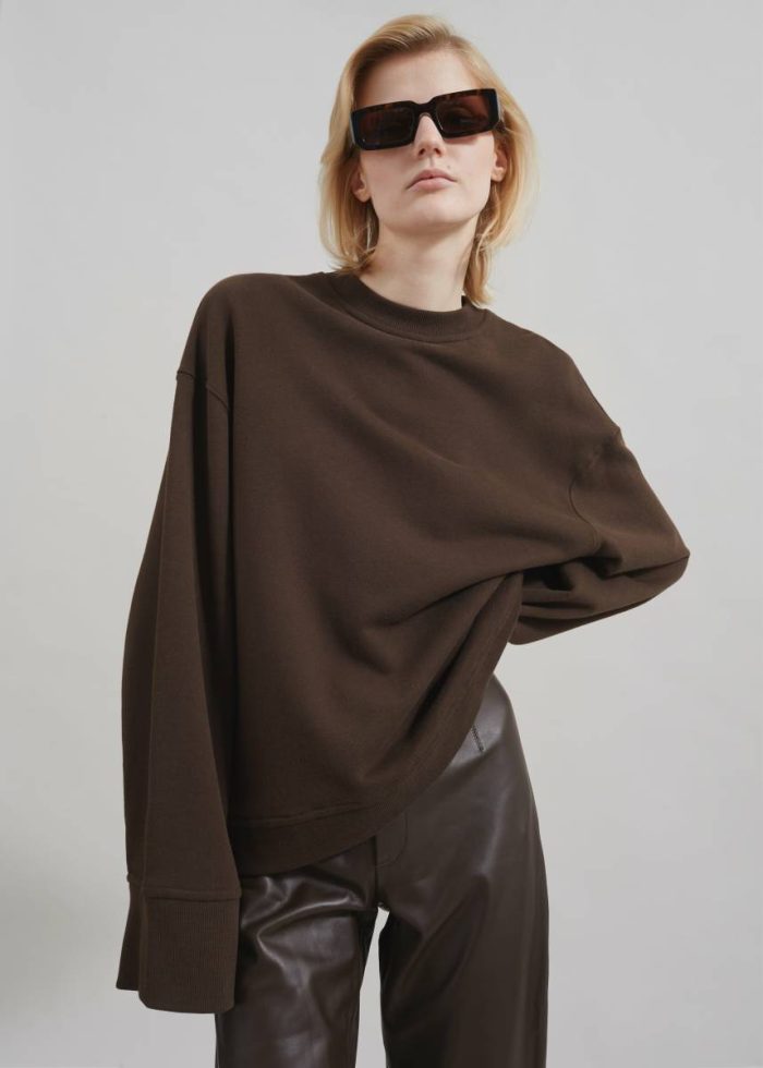 Tops Brown The Frankie Shop Women Talia Sweatshirt - Brown
