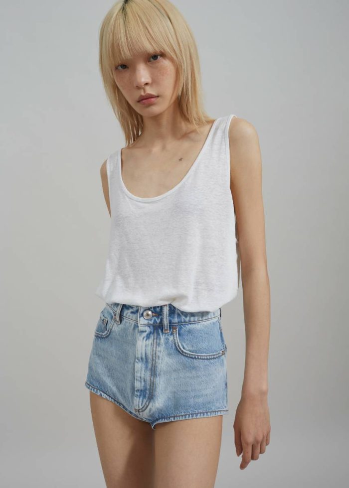 Tops Josie Scoop Neck Tank Top - White White Women The Frankie Shop