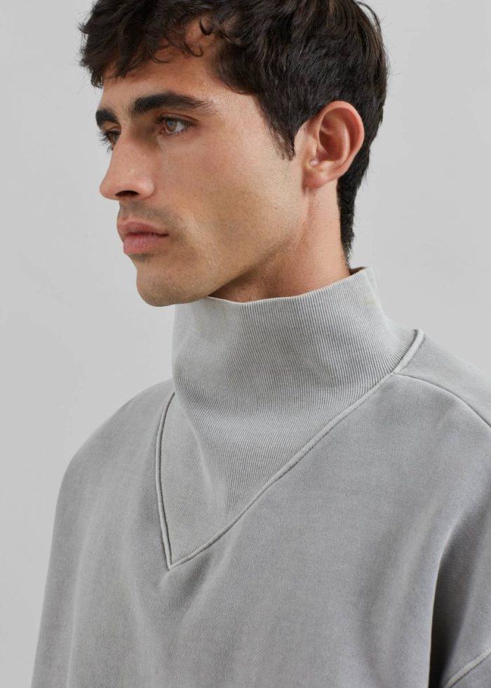Tops Men The Frankie Shop Grey Micah Sweatshirt - Light Grey