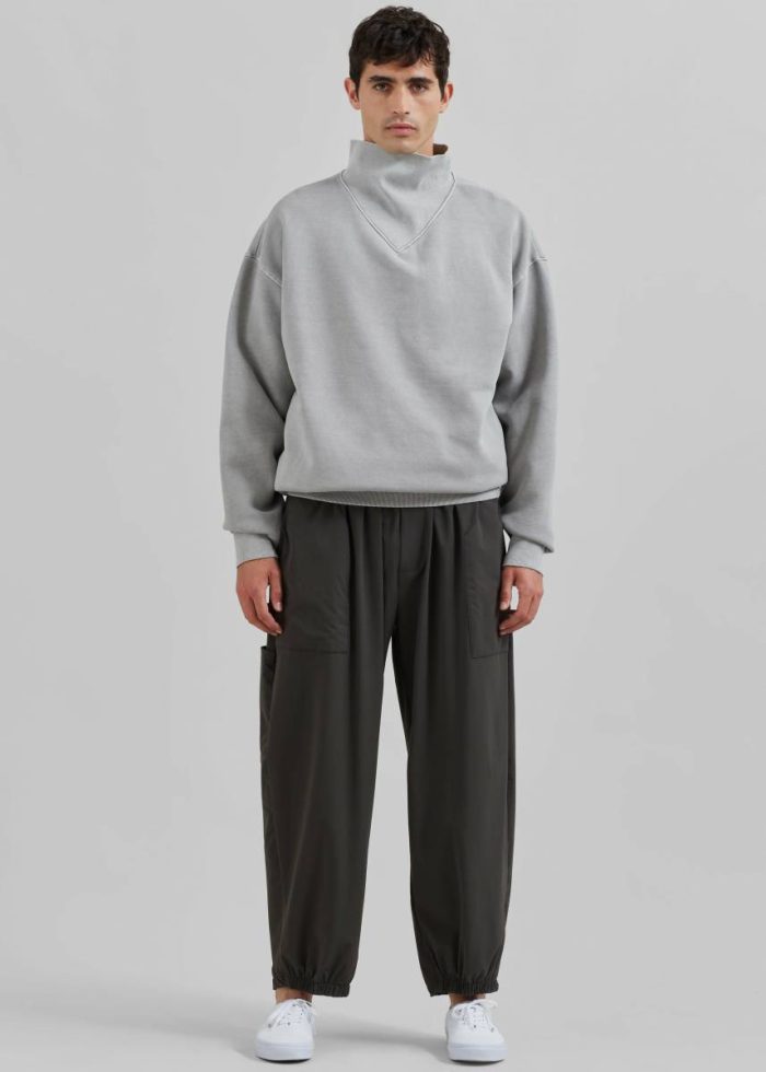 Tops Men The Frankie Shop Grey Micah Sweatshirt - Light Grey