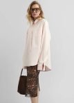 Tops Volda Asymmetric Button-Up Shirt - Pink Pink The Frankie Shop Women