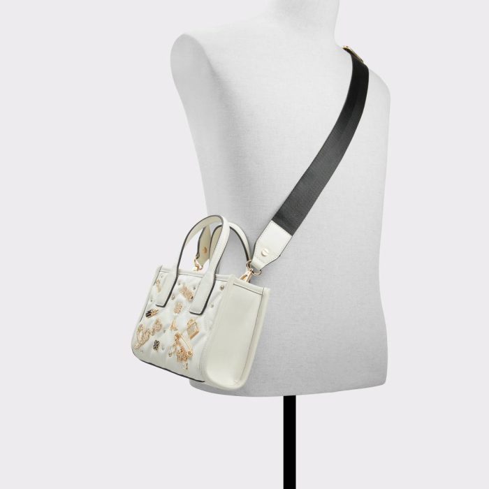 Tote & Satchel Bags Women Aldo Black/White Keylaniix Black/White Women's Tote & Satchel Bags