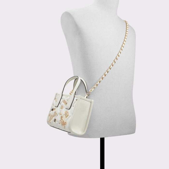 Tote & Satchel Bags Women Aldo Black/White Keylaniix Black/White Women's Tote & Satchel Bags